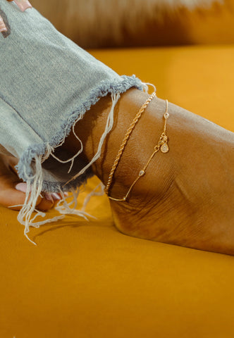 Tear Drop Crystal | Anklet