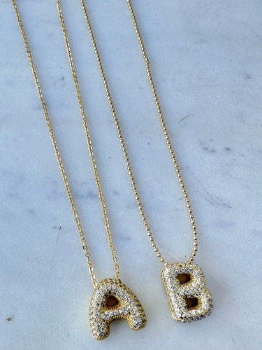 Bubble Me | Initial Necklace