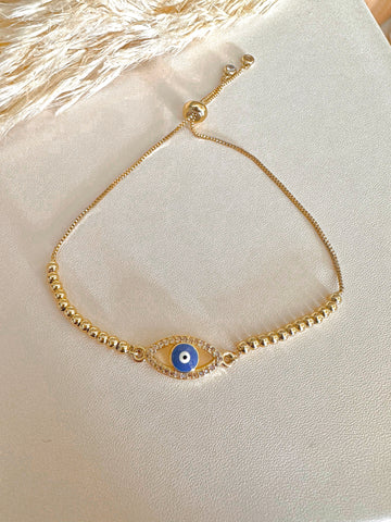 Evil Eye | Drawstring Bracelet