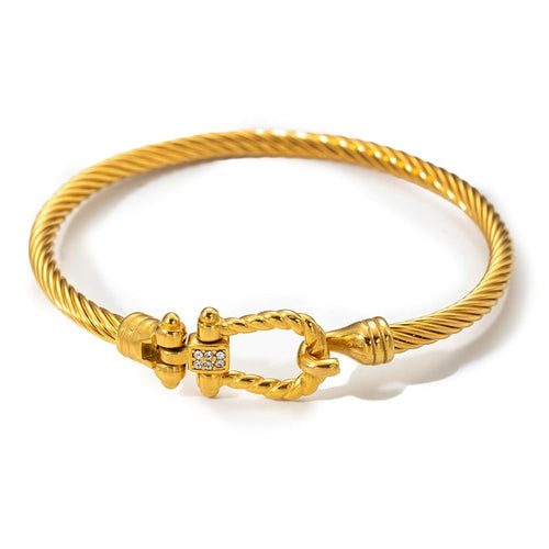 Twisted Cable Bangle | Bracelet