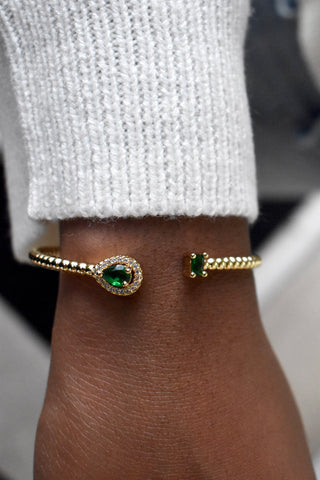 Emerald Love | Bangle Bracelet
