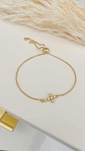 Cross Charm | Drawstring Bracelet
