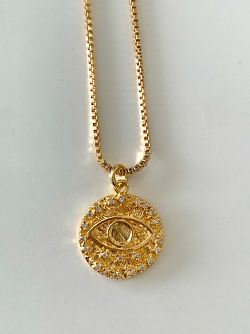 Golden Eye | Evil Eye Necklace
