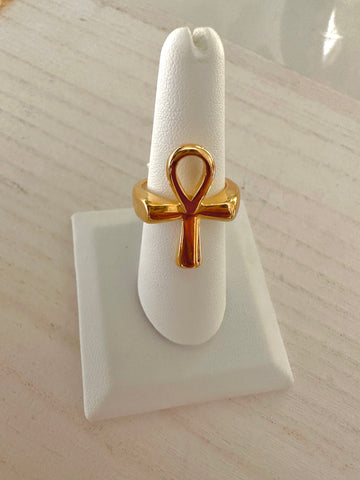 Soulful Ankh Ring
