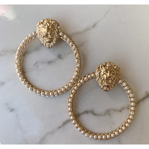 Lioness Vibez Earrings - White