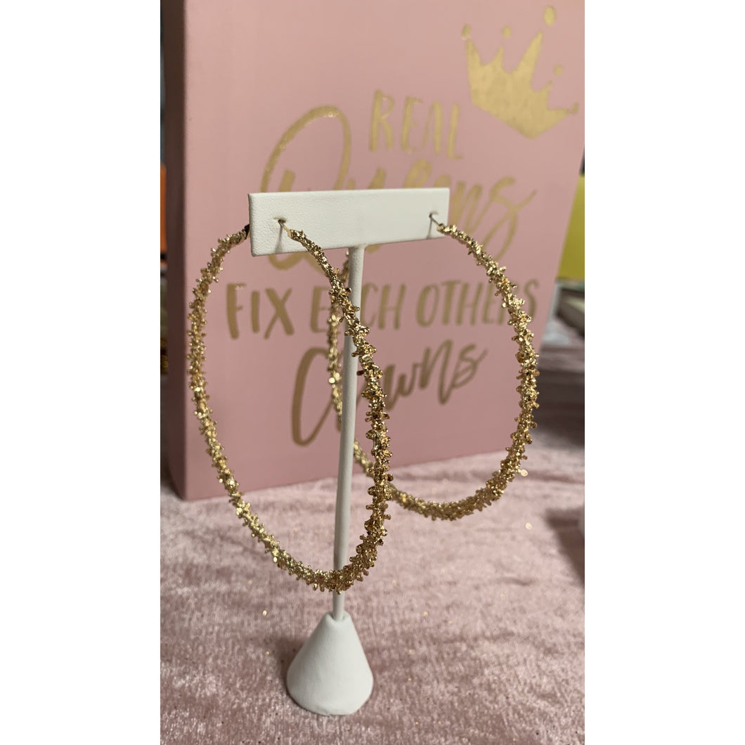 Spiked Hoop Earrings