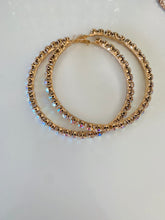 Lustrous | Iridescent Rhinestone Hoops