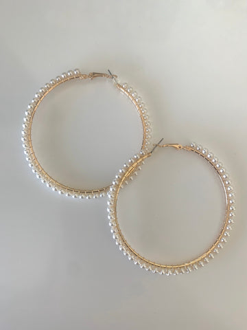 You So Pearly | Hoop Earrings