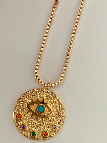 Gem-in-Eye | Evil Eye Necklace